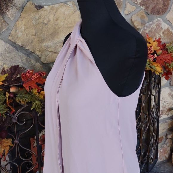 Veronica‎ M. Los Angeles Blush Side Tie Halter Blouse Sz XS - Picture 4 of 10